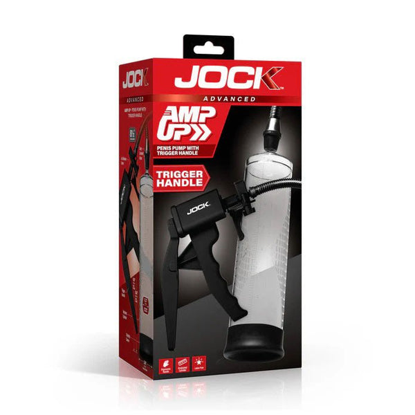 Amp Up Penis Pump With Trigger Handle - Clear - TruLuv Novelties