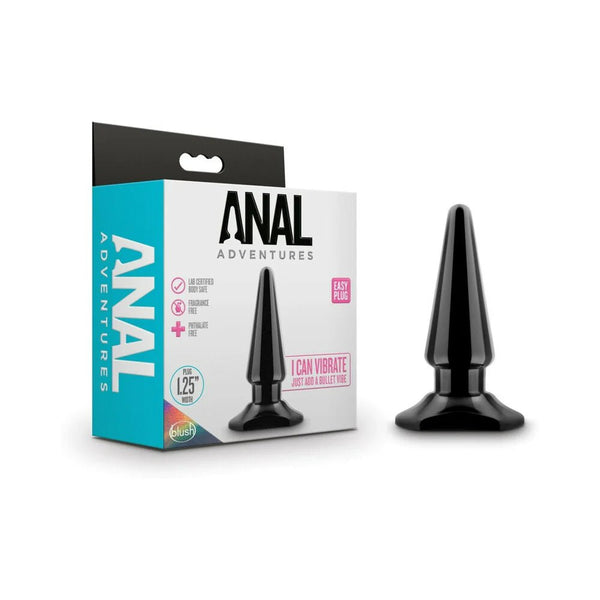 Anal Adventures Easy Plug Black - TruLuv Novelties