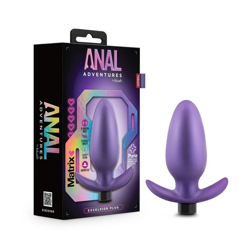Anal Adventures Matrix Excelsior Plug Astro Violet - TruLuv Novelties