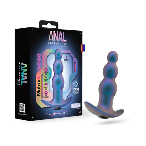 Anal Adventures Matrix Expedition Plug Lunar Blue - TruLuv Novelties