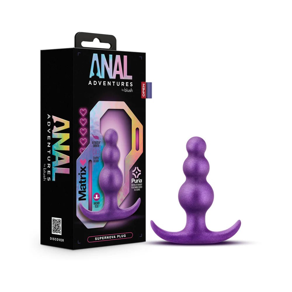 Anal Adventures Matrix Supernova Plug Galactic Purple - TruLuv Novelties