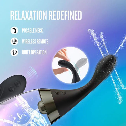 Anal Adventures Platinum - Aqua Jet - Black - TruLuv Novelties