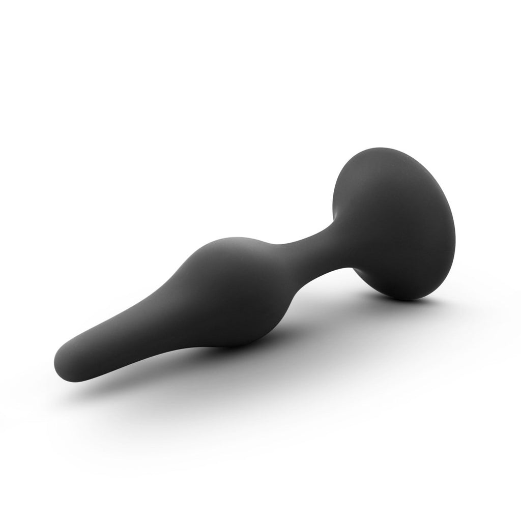 Anal Adventures Platinum - Silicone Beginner Plug - Small - Black - TruLuv Novelties