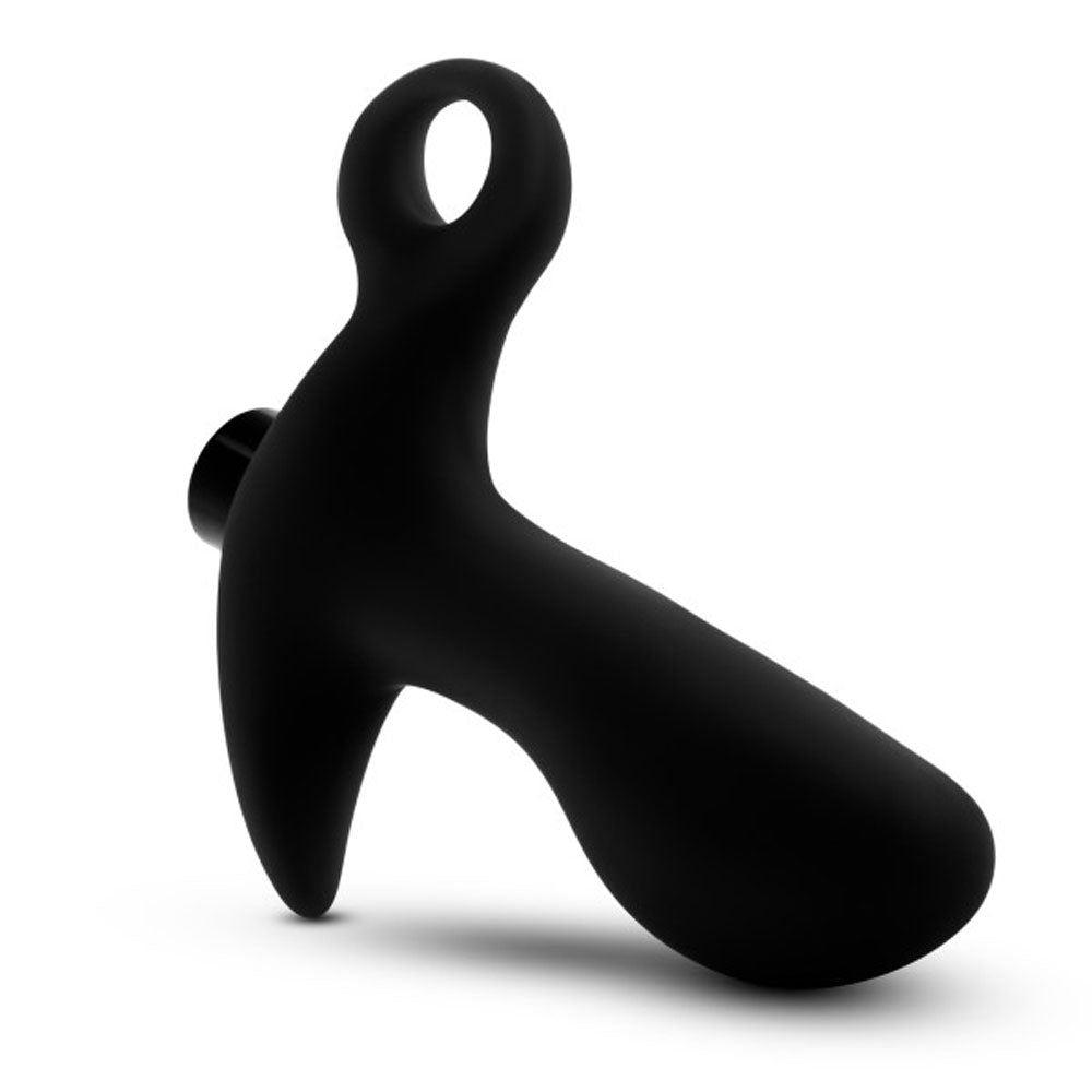 Anal Adventures  - Platinum - Silicone Vibrating Prostate Massager 01 - Black - TruLuv Novelties