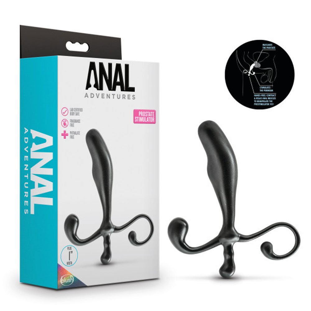 Anal Adventures - Prostate Stimulator - Black - TruLuv Novelties