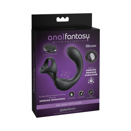 Anal Fantasy Elite Ass-gasm Taint-Alizer Black - TruLuv Novelties