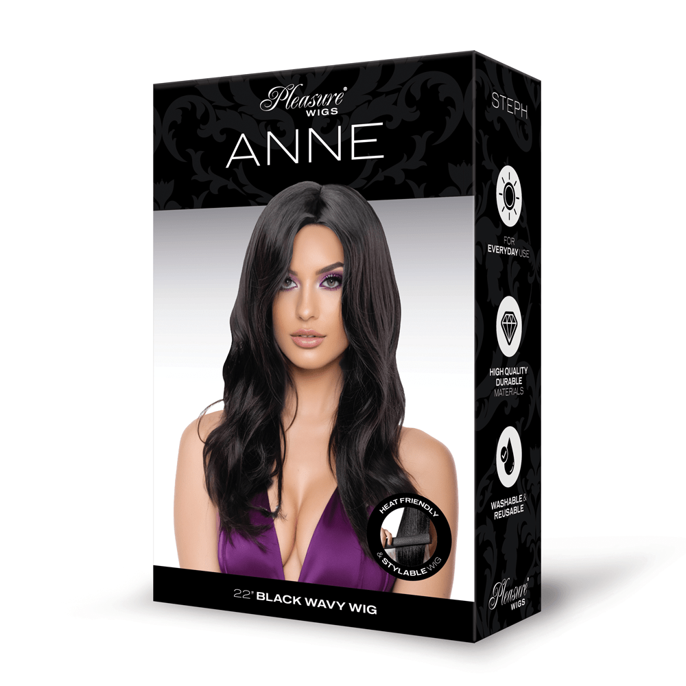 Anne Premium Stylable Wig - Black - TruLuv Novelties