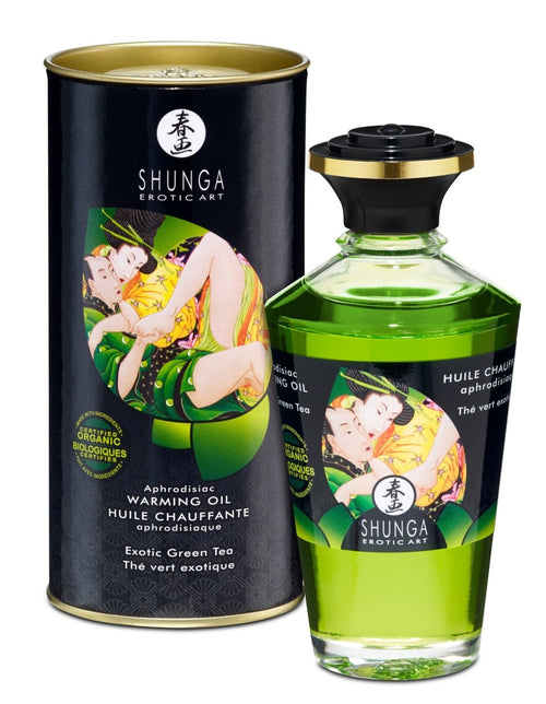 Aphrodisiac Organica Warming Oil - Exotic Green Tea - TruLuv Novelties