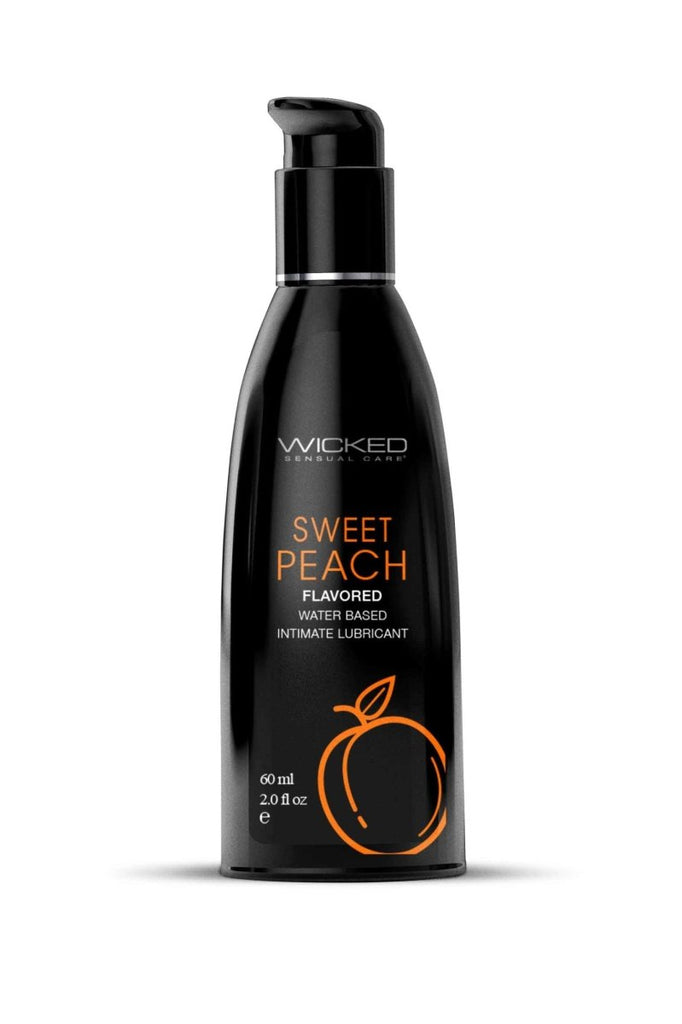 Aqua Sweet Peach Flavored Water Based Lubricant - TruLuv Novelties