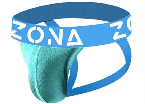 Aqua Vibrant Jockstrap - Medium - TruLuv Novelties