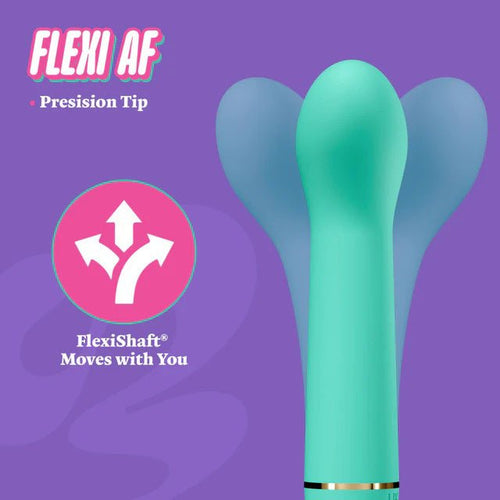 Aria - Flirty Af 2.0 - Rechargeable Vibe - Teal - TruLuv Novelties