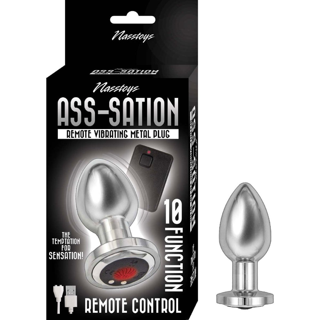 Ass-Sation Remote Vibrating Metal Plug - TruLuv Novelties