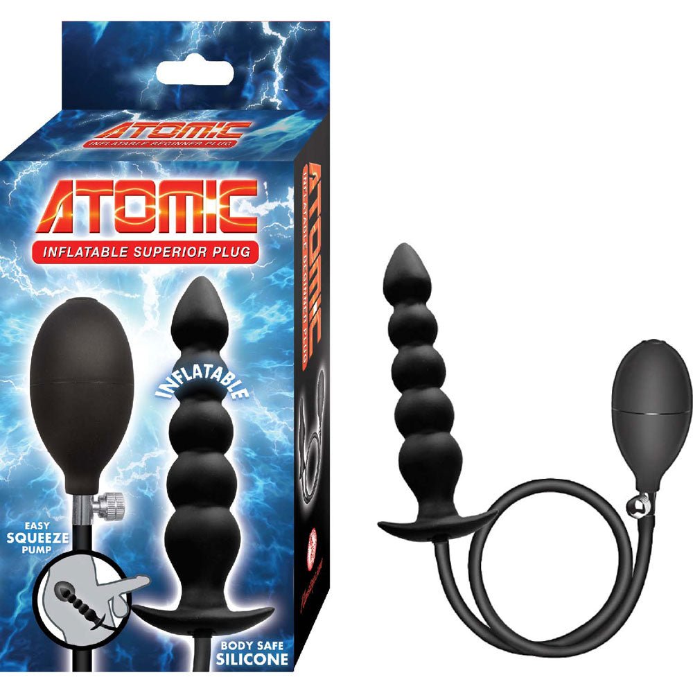 Atomic Inflatable Superior Plug - Black - TruLuv Novelties