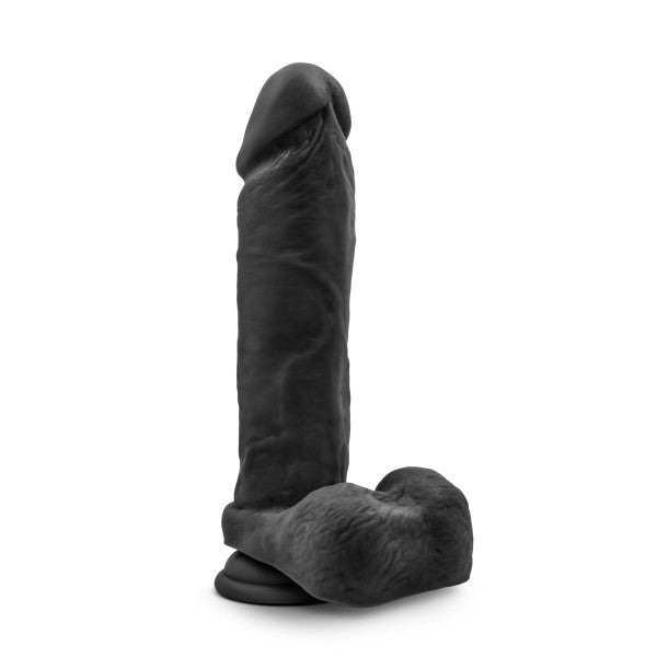 Au Natural - Bold - Massive - 9 Inch Dildo - Black - TruLuv Novelties