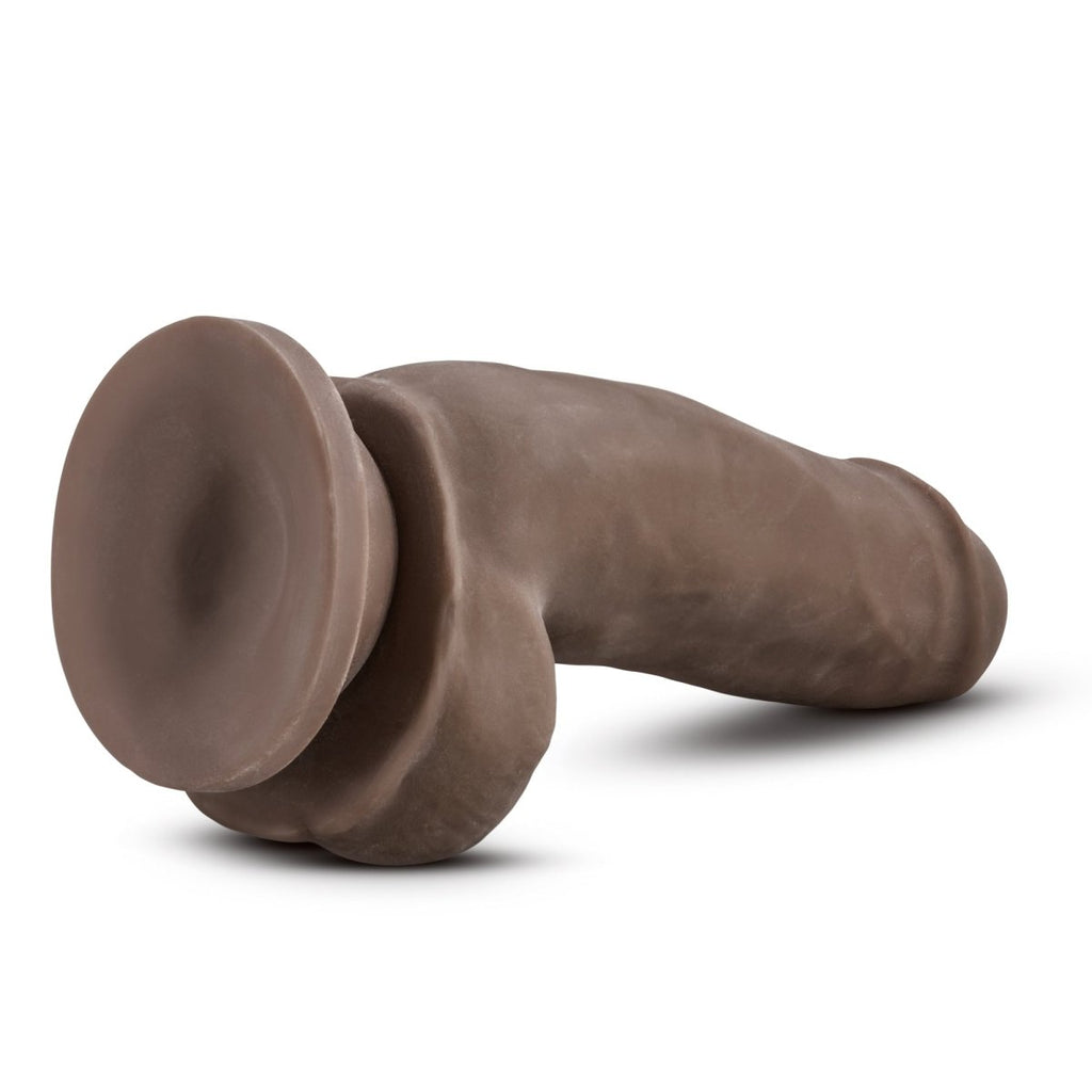 Au Naturel 7 Inch Sensa Feel Fat Boy - Chocolate - TruLuv Novelties