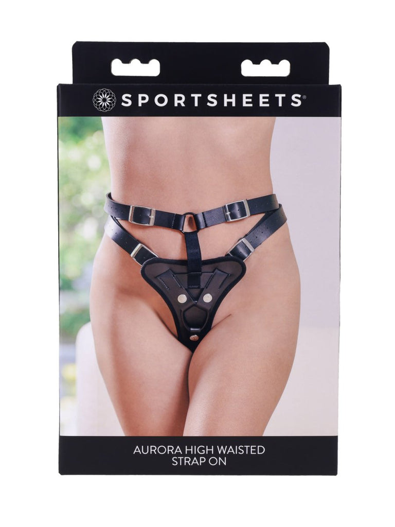 Aurora High Waisted Strap on - Black - TruLuv Novelties