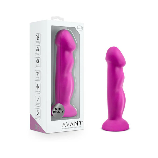 Avant D11 Suko 8 in. Dual Density Silicone Dildo Violet - TruLuv Novelties