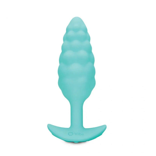 b - Vibe Bump Rechargeable Vibrating Silicone Textured Anal Plug Mint - TruLuv Novelties