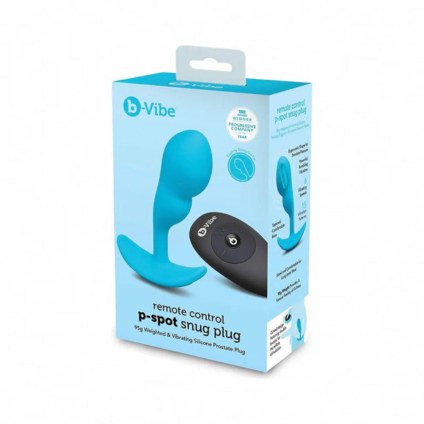 b - Vibe Vibrating P - Spot Snug Plug Small with Rechargeable Remote Control - TruLuv Novelties