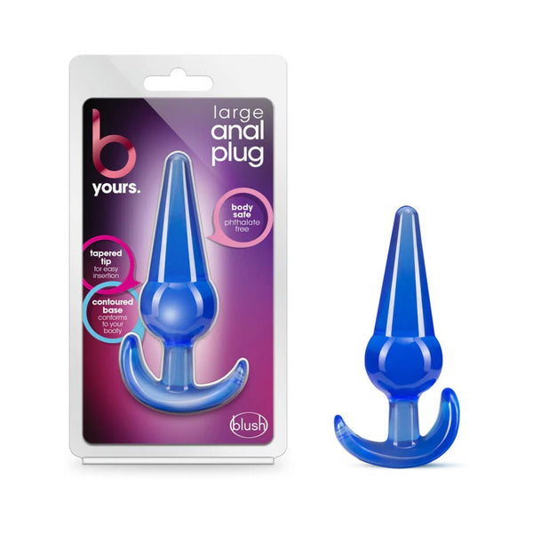 B Yours Anal Plug Large Blue - TruLuv Novelties