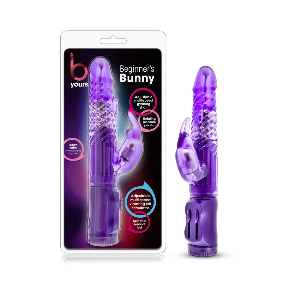 B Yours Beginner's Bunny Rabbit Vibrator Purple - TruLuv Novelties