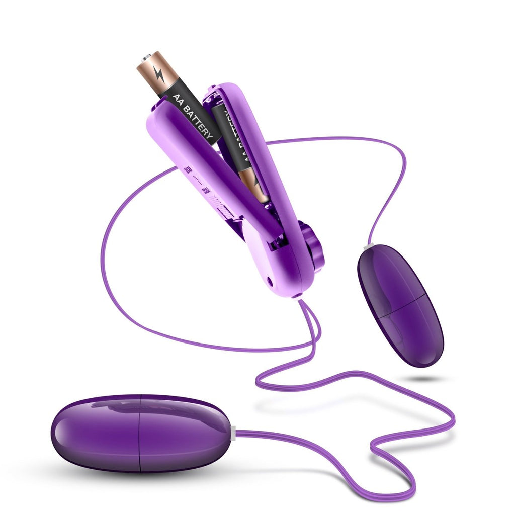B Yours Double Pop Eggs - Plum - TruLuv Novelties