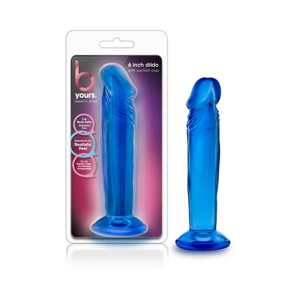 B Yours Sweet n' Small 6 in. Dildo Blue - TruLuv Novelties
