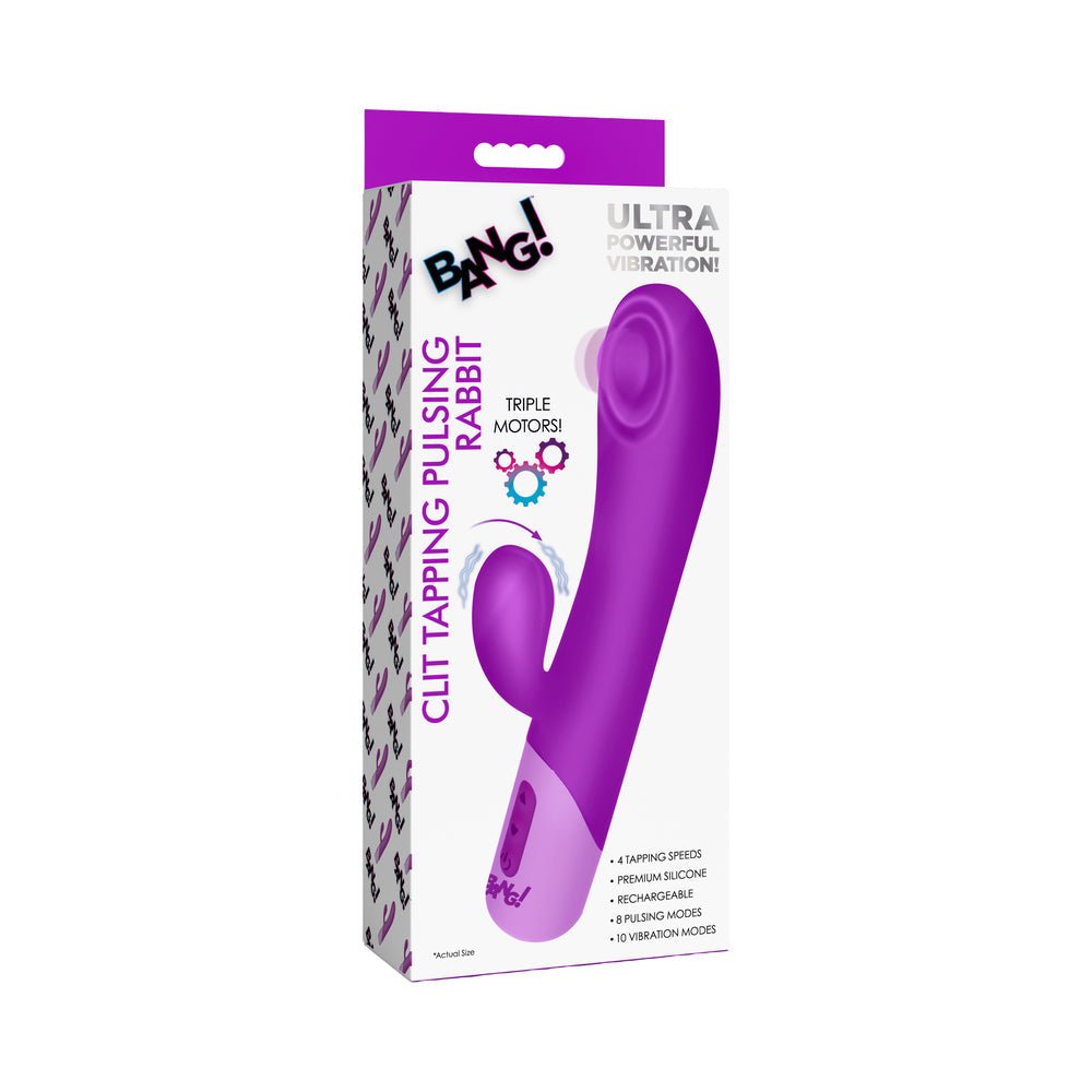 BANG! Clit Tapping Pulsing Rabbit Purple - TruLuv Novelties