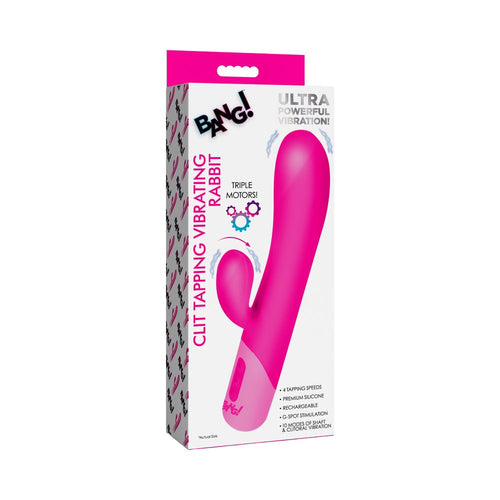 BANG! Clit Tapping Vibrating Rabbit Pink - TruLuv Novelties