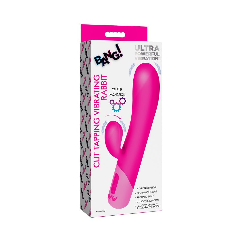BANG! Clit Tapping Vibrating Rabbit Pink - TruLuv Novelties