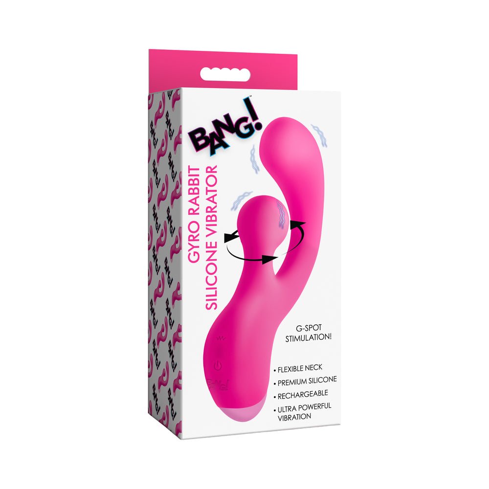 BANG! Gyro Rabbit Silicone Vibrator Pink