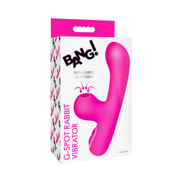 BANG! Mini Suction Rabbit Vibrator Pink - TruLuv Novelties