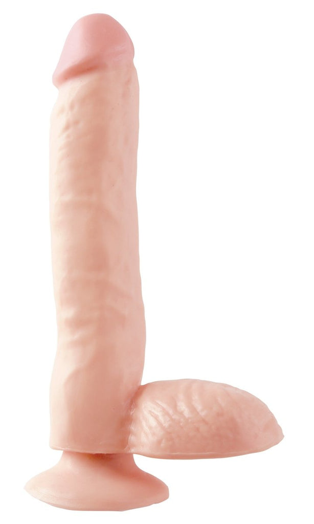 Basix Rubber Works 9 Inch Dong With Suction Cup - Flesh - TruLuv Novelties