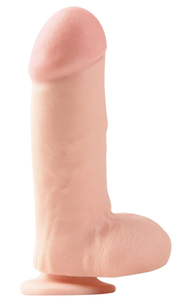 Basix Rubber Works - Big 7 With Suction Cup - Flesh - TruLuv Novelties