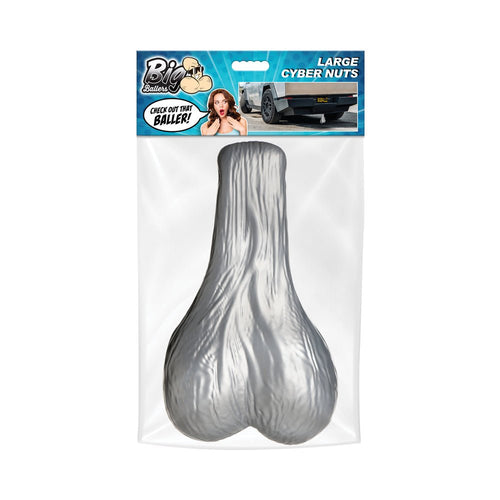Big Ballers Large Truck Nuts Silver - TruLuv Novelties