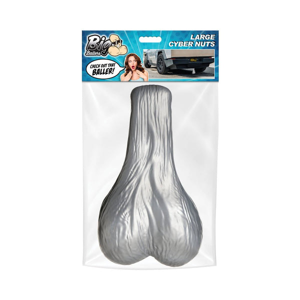 Big Ballers Large Truck Nuts Silver - TruLuv Novelties