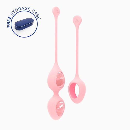 Biird Yonii 2 - Piece Rose Quartz Eggs Set - TruLuv Novelties