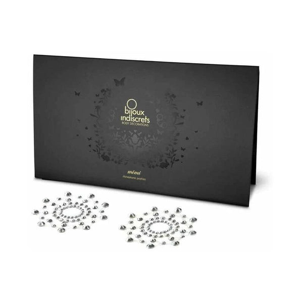 Bijoux Indiscrets Mimi Rhinestone Pasties Circles Crystal Clear - TruLuv Novelties