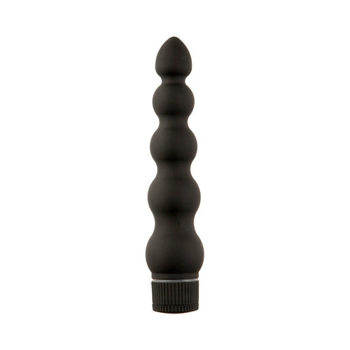 Black Magic 7in Ribbed Vibrator - TruLuv Novelties