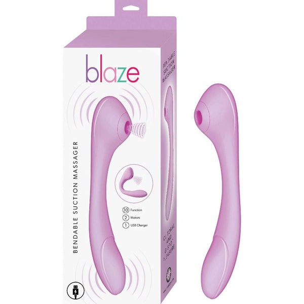 Blaze Bendable Suction Massager - Lavender - TruLuv Novelties
