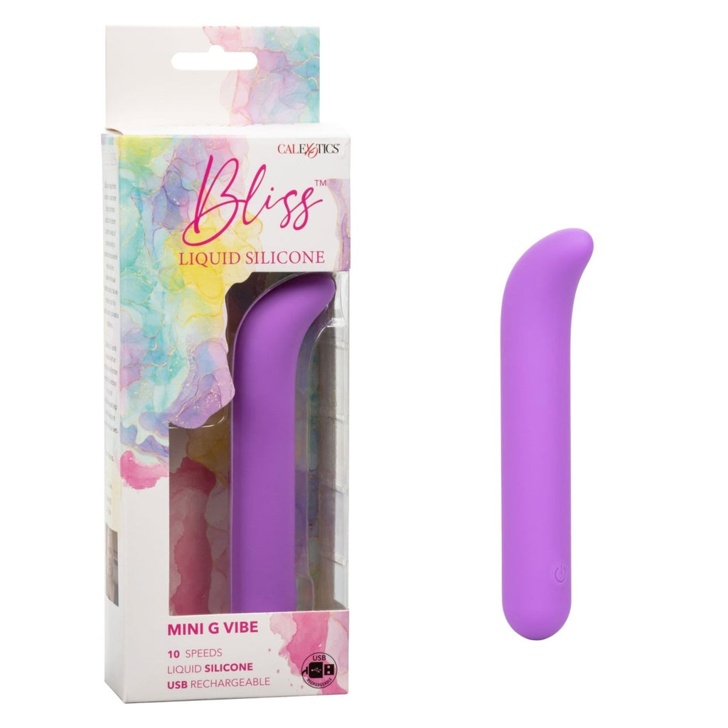 Bliss Liquid Silicone Mini G Vibe - Purple - TruLuv Novelties