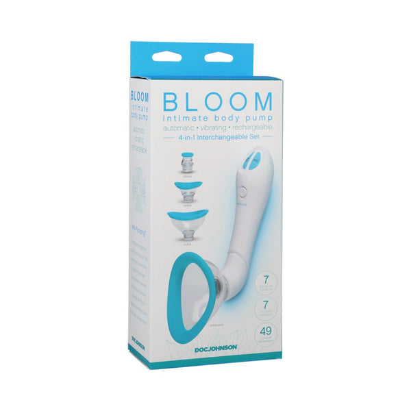 Bloom - Intimate Body Pump - Automatic - Vibrating - Rechargeable Blue/White - TruLuv Novelties