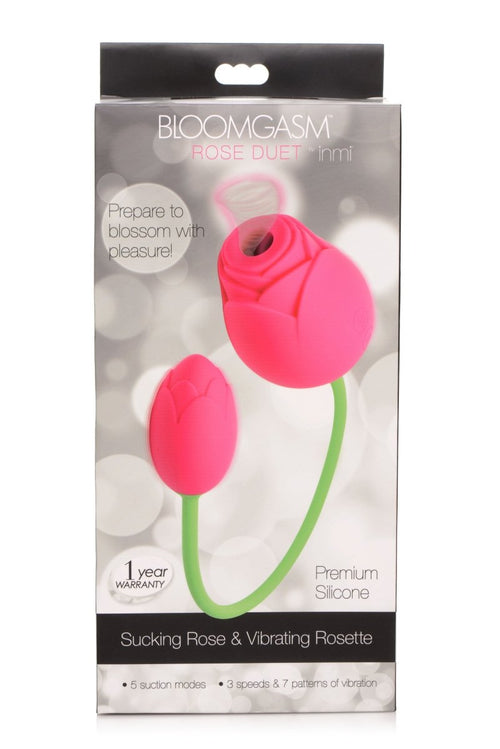Bloomgasm Rose Duet - Sucking Rose and Vibrating - Rosette - TruLuv Novelties