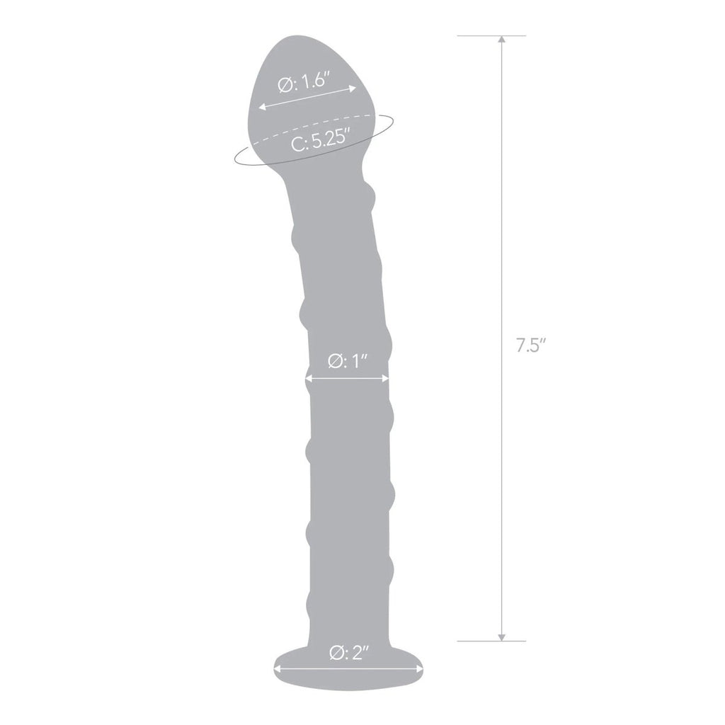 Blue Spiral Glass Dildo - TruLuv Novelties