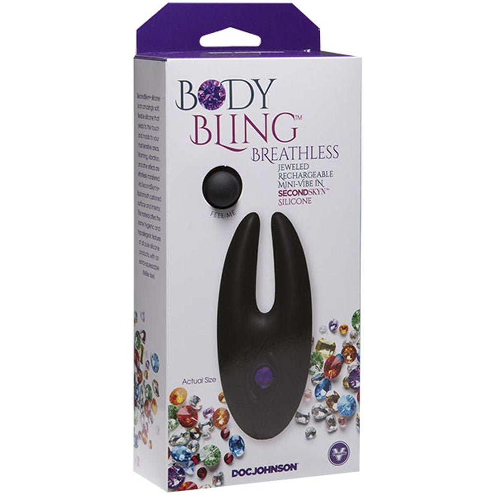 Body Bling - Clit Cuddler Mini-Vibe in Second Skin Silicone - Purple - TruLuv Novelties