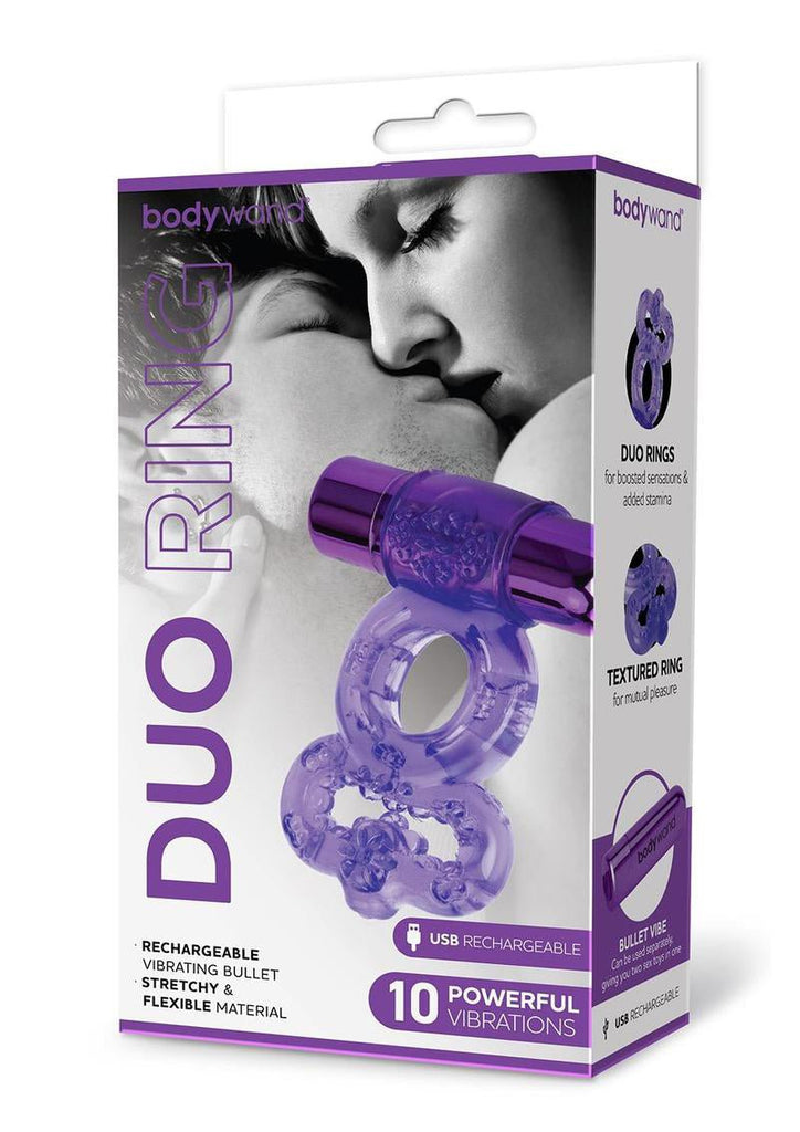 Bodywand Rechargeable Duo Ring - Purple - TruLuv Novelties