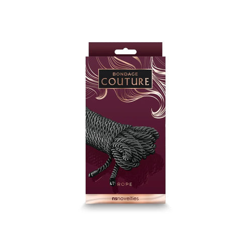 Bondage Couture Rope 25 ft. Black - TruLuv Novelties
