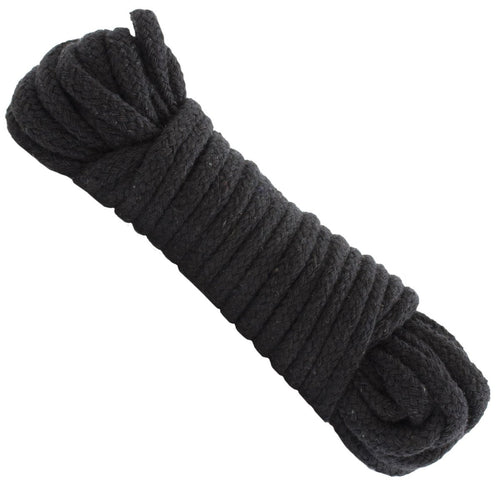 Bondage Rope - Cotton - Japanese Style - Black - TruLuv Novelties