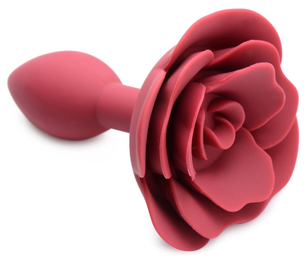 Booty Bloom Silicone Rose Anal Plug - Small - TruLuv Novelties