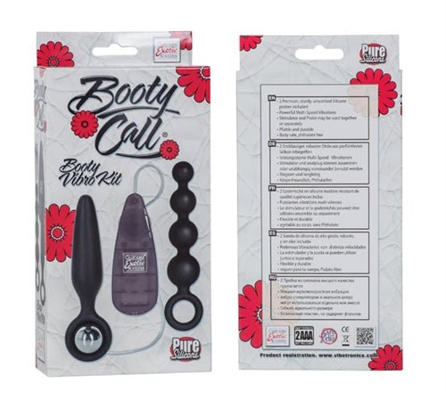 Booty Call Booty Vibro Kits - Black - TruLuv Novelties